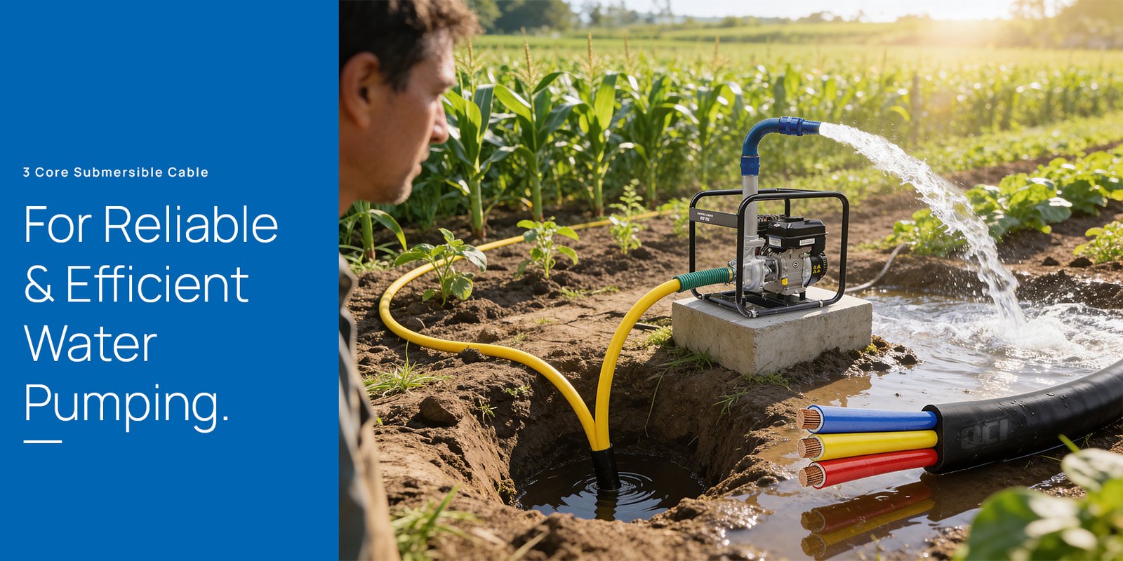 3 Core Submersible Cable